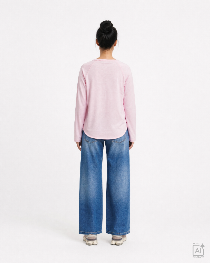Smith & Soul Women's Regular Raglan Sleeve Sweatshirt 0826-1013 - 454 Sugar