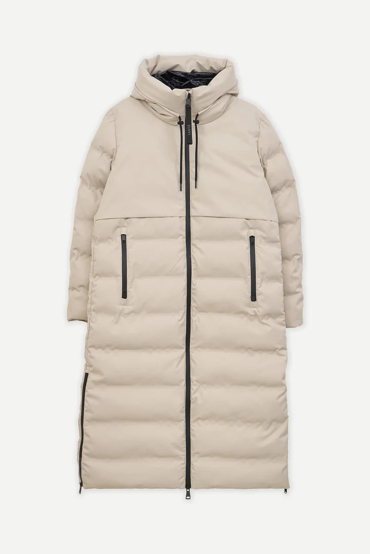 Tanta Women's SNESTORM Insulated Raincoat T3252 - Stone Grey at Kings Road Fashions, Leighton Buzzard, UK