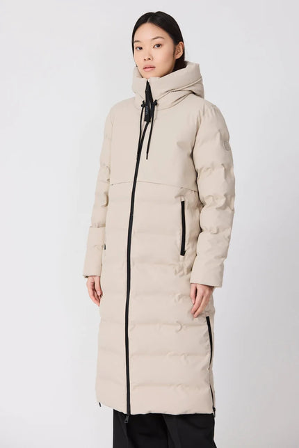 Tanta Women's SNESTORM Insulated Raincoat T3252 - Stone Grey at Kings Road Fashions, Leighton Buzzard, UK