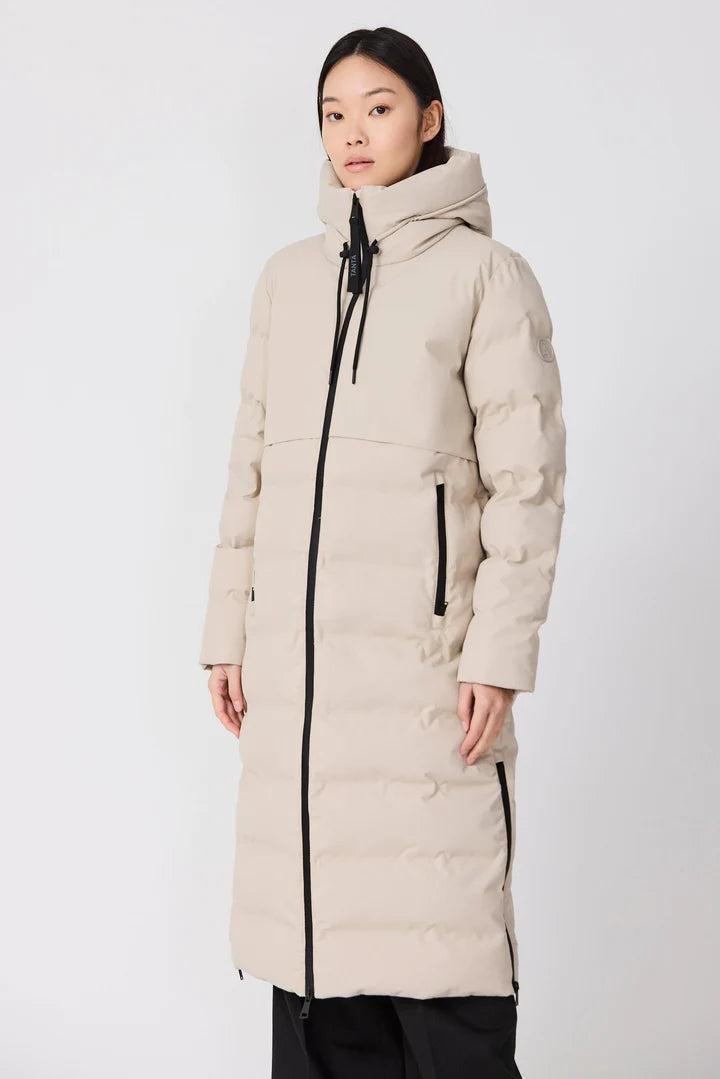 Tanta Women's SNESTORM Insulated Raincoat T3252 - Stone Grey at Kings Road Fashions, Leighton Buzzard, UK