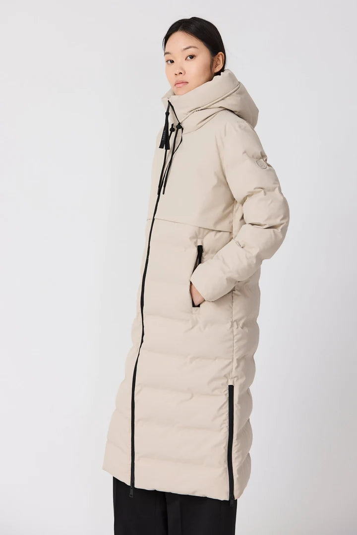 Tanta Women's SNESTORM Insulated Raincoat T3252 - Stone Grey at Kings Road Fashions, Leighton Buzzard, UK