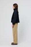 Tanta - Women's AISU T2111 Faux Fur Mix Jacket in Dark Navy at Kings Road Fashions, Leighton Buzzard, UK
