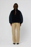 Tanta - Women's AISU T2111 Faux Fur Mix Jacket in Dark Navy at Kings Road Fashions, Leighton Buzzard, UK
