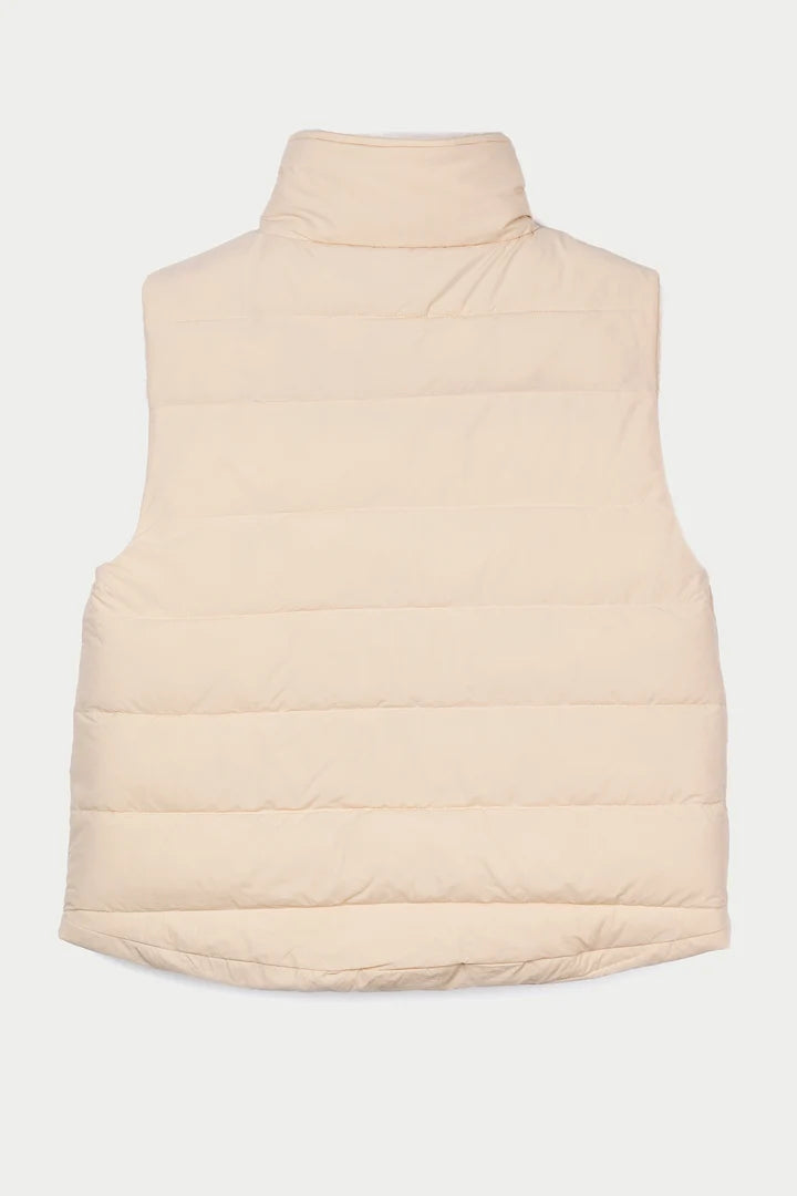 TANTÄ Women's IS T2110 Reversible Gillet in Sandshell at kings Road Fashions, Leighton Buzzard, UK
