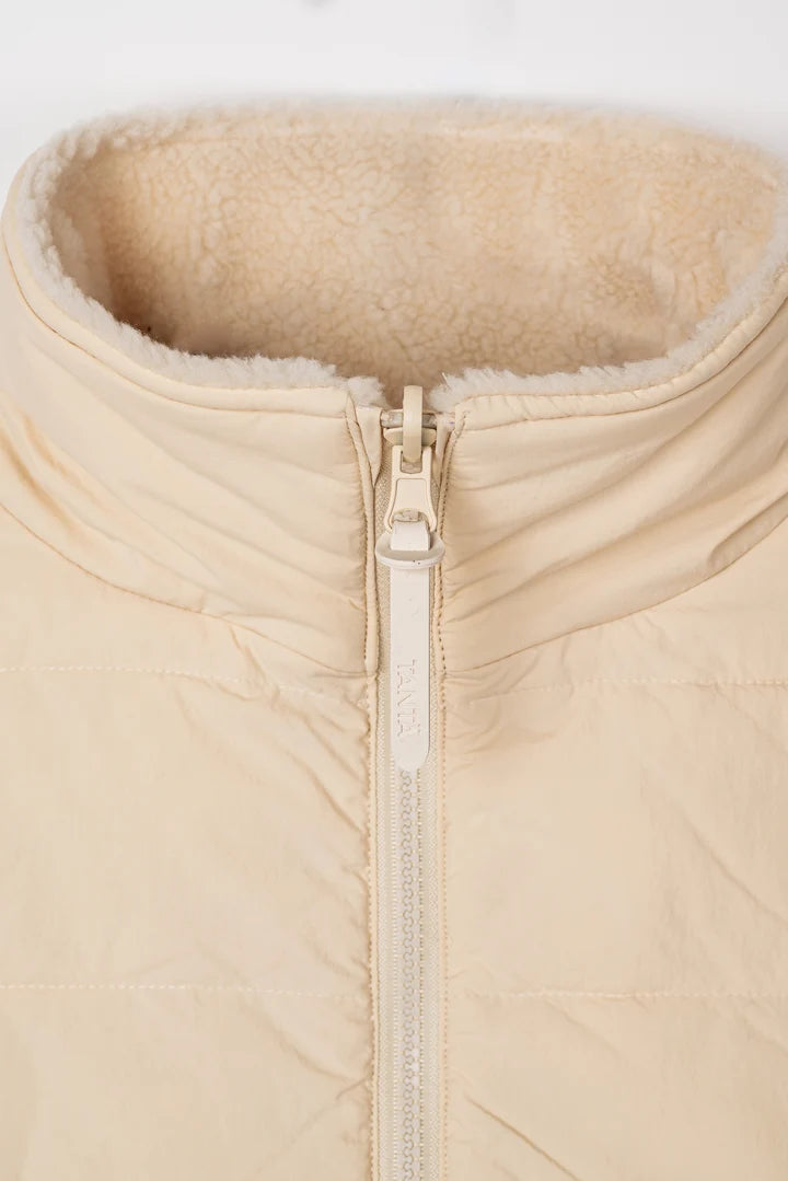 TANTÄ Women's IS T2110 Reversible Gillet in Sandshell at kings Road Fashions, Leighton Buzzard, UK