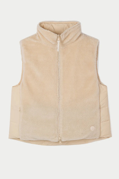 TANTÄ Women's IS T2110 Reversible Gillet in Sandshell at kings Road Fashions, Leighton Buzzard, UK