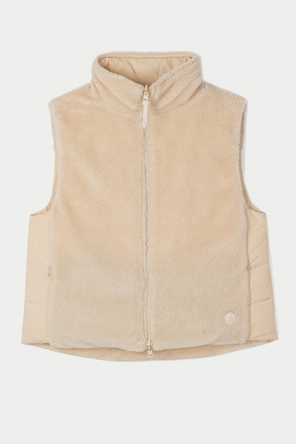 TANTÄ Women's IS T2110 Reversible Gillet in Sandshell at kings Road Fashions, Leighton Buzzard, UK