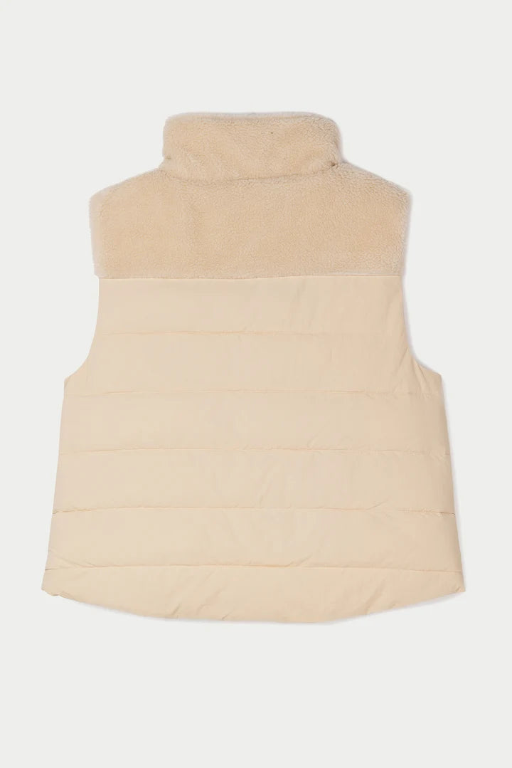 TANTÄ Women's IS T2110 Reversible Gillet in Sandshell at kings Road Fashions, Leighton Buzzard, UK