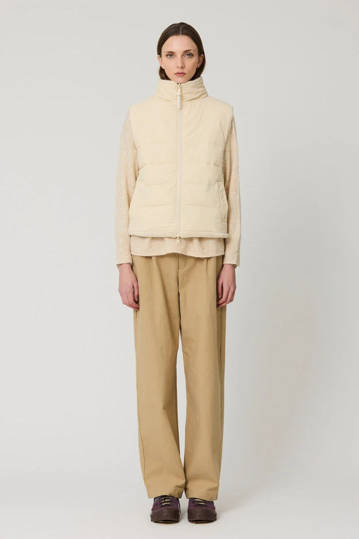 TANTÄ Women's IS T2110 Reversible Gillet in Sandshell at kings Road Fashions, Leighton Buzzard, UK