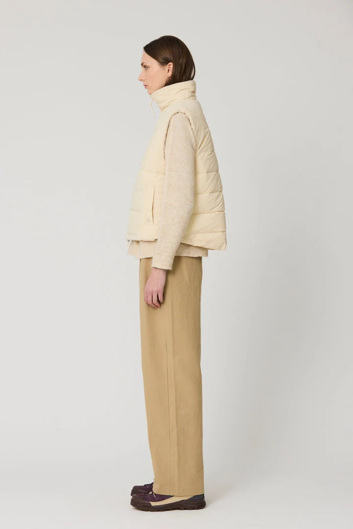 TANTÄ Women's IS T2110 Reversible Gillet in Sandshell at kings Road Fashions, Leighton Buzzard, UK
