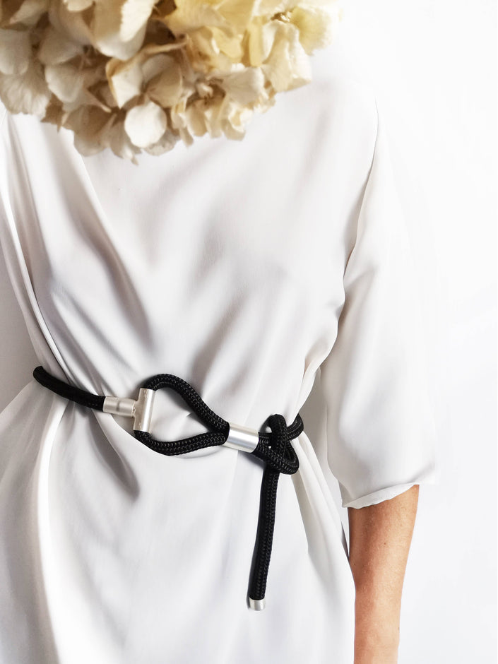 TI-BELT-Multi-Way-Belt+Necklace-by-Carlotta-Scarabeo-Black-Satin-Silver-