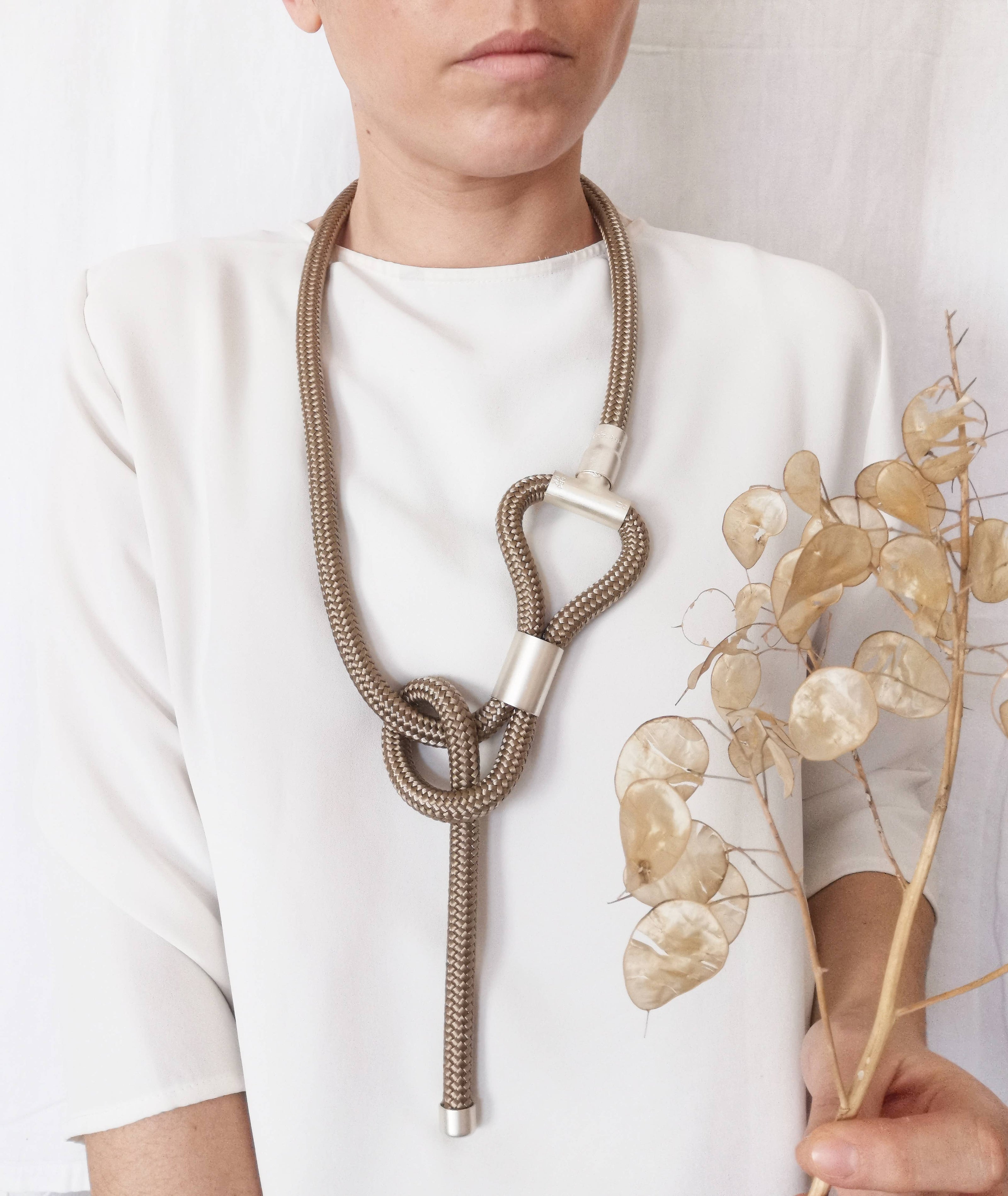 TI-BELT-Multi-Way-Belt+Necklace-by-Carlotta-Scarabeo-Hemp-Satin-Silver-