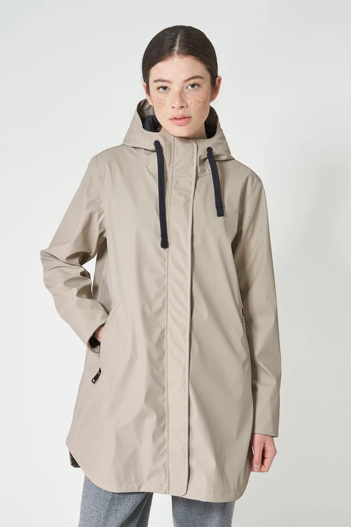 Tanta Snow Insulated Raincoat Stone Grey