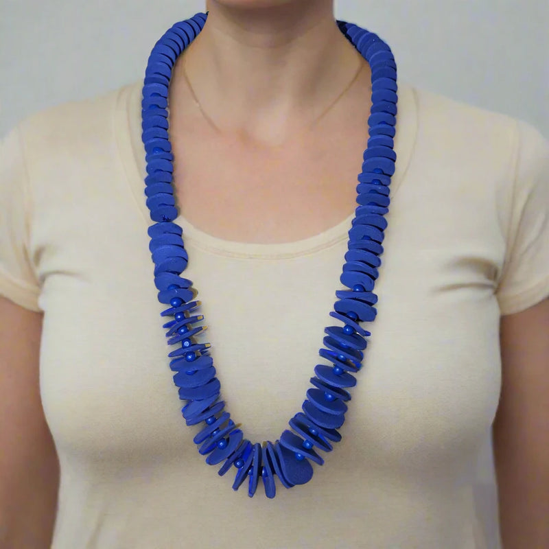 Royal Blue Lightweight Neoprene Necklace