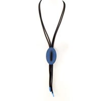 Y-Shaped Neoprene Necklace With Oval Feature