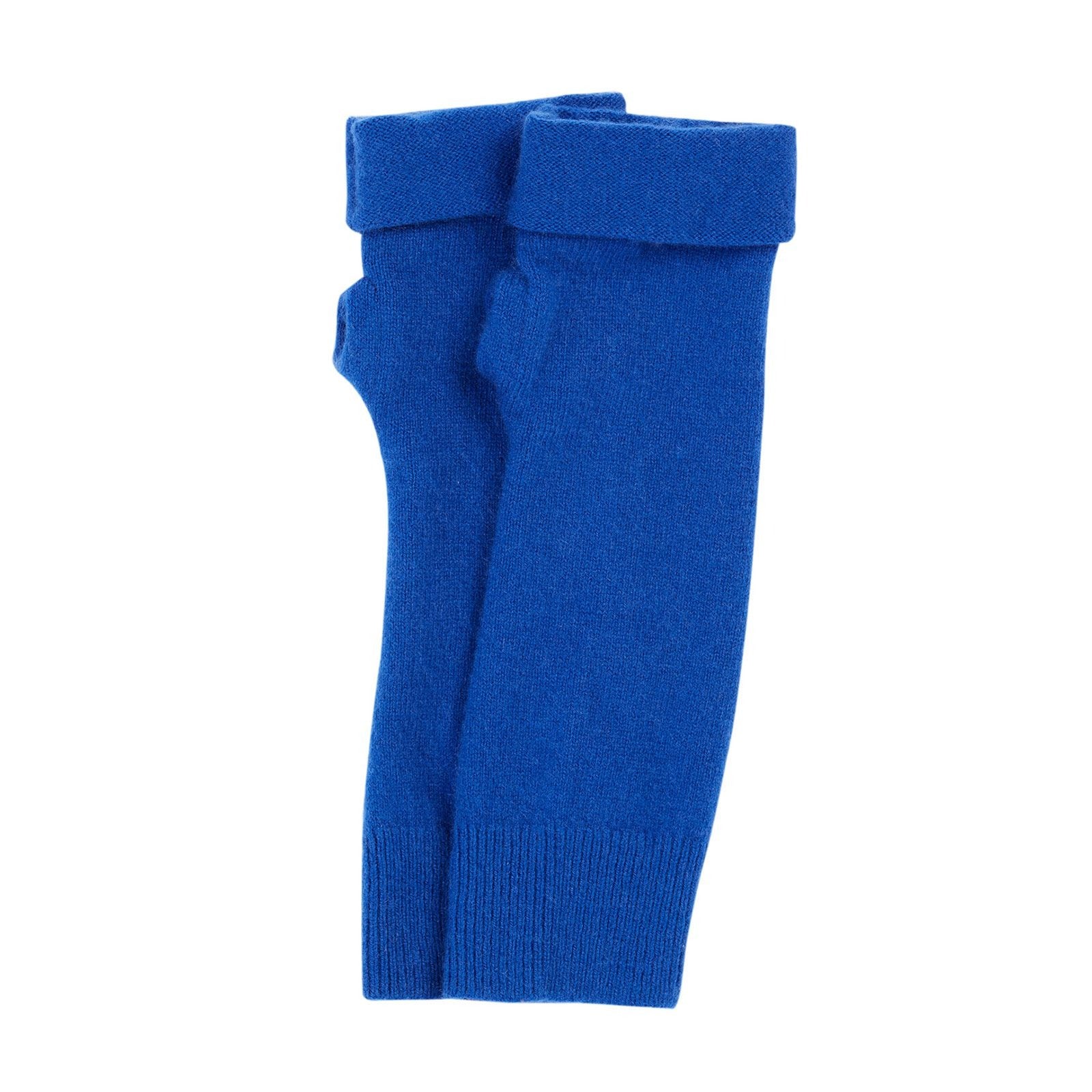 Turtle Doves - Recycled Cashmere Fingerless Gloves Royal Blue