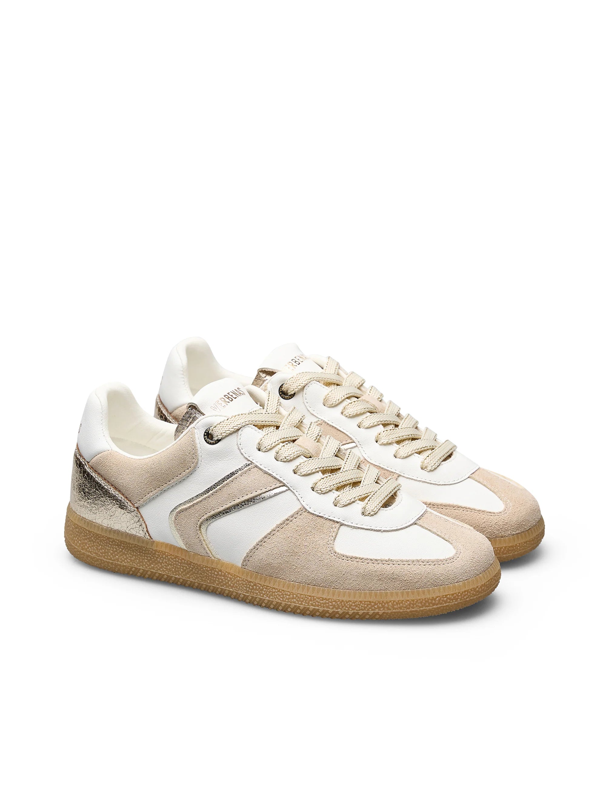 Verbenas -  Women's- Sora- Sibela- Sneakers- in -Blanco/Crudo/Oro - 9801761046