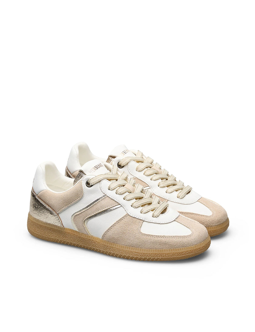 Verbenas -  Women's- Sora- Sibela- Sneakers- in -Blanco/Crudo/Oro - 9801761046