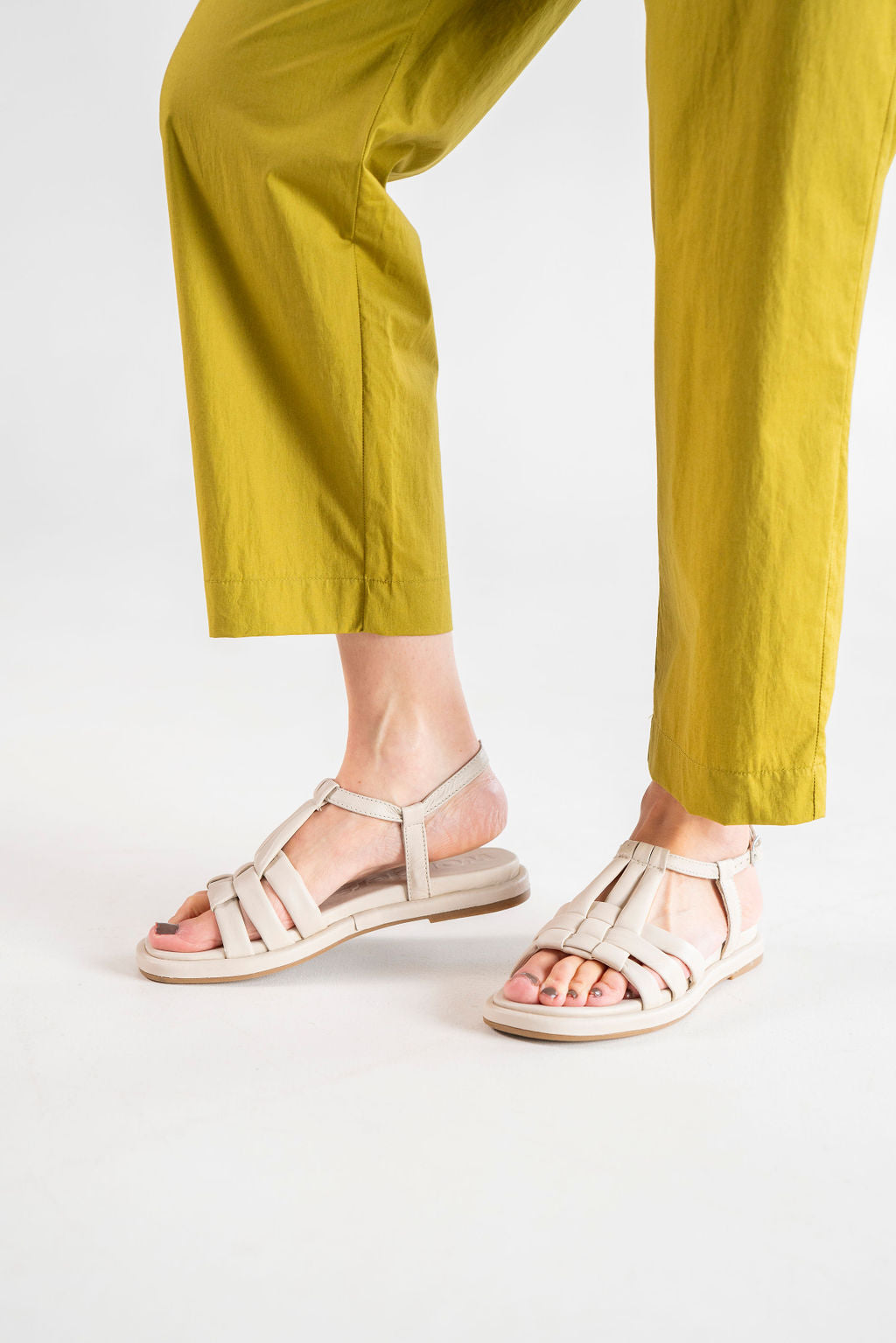 Wonders - Leather Crosshatch Sand Sandals