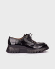 Wonders - Black -FLEXFLY -23 -Wallabies -Loafer -A-4423-1- Kings Road Fashions, Leighton Buzzard, UK