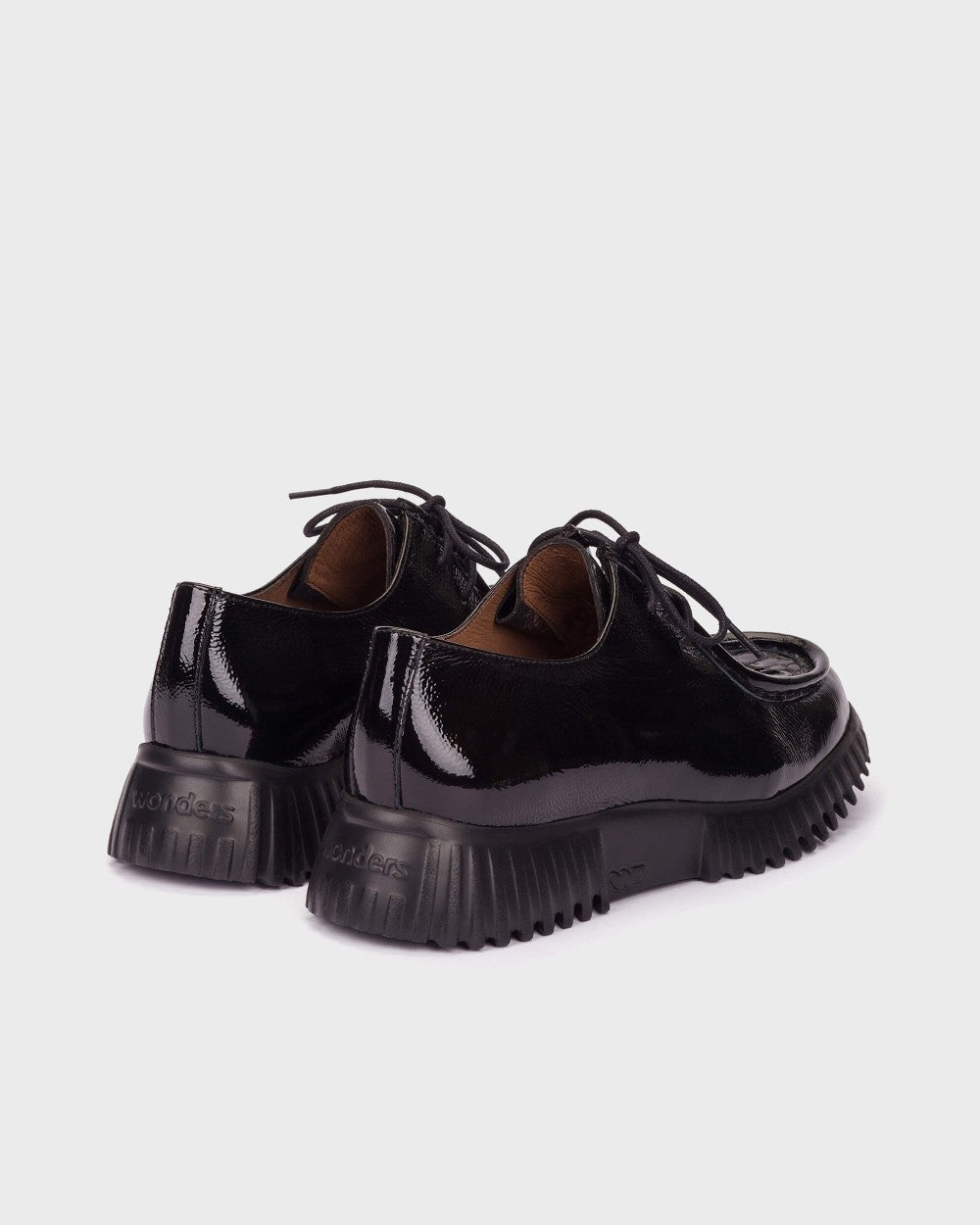 Wonders - Black -FLEXFLY -23 -Wallabies -Loafer -A-4423-1- Kings Road Fashions, Leighton Buzzard, UK
