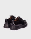 Wonders - Black -FLEXFLY -23 -Wallabies -Loafer -A-4423-1- Kings Road Fashions, Leighton Buzzard, UK