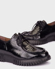 Wonders - Black -FLEXFLY -23 -Wallabies -Loafer -A-4423-1- Kings Road Fashions, Leighton Buzzard, UK