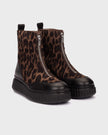 Wonders - Women's XFLY02 Animal Print Ankle Boot A-5202