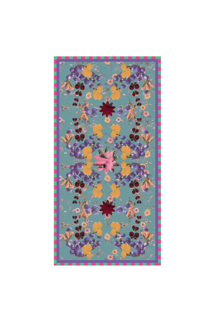 Yavi & Raga - Large Silk Multicoloured Scarf