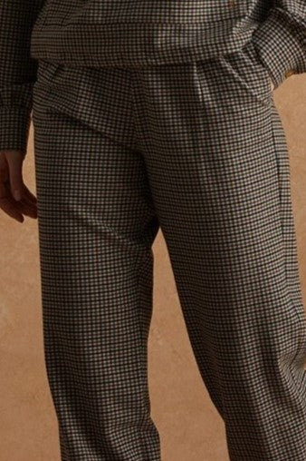Yerse Plaid Trouser with Cuff