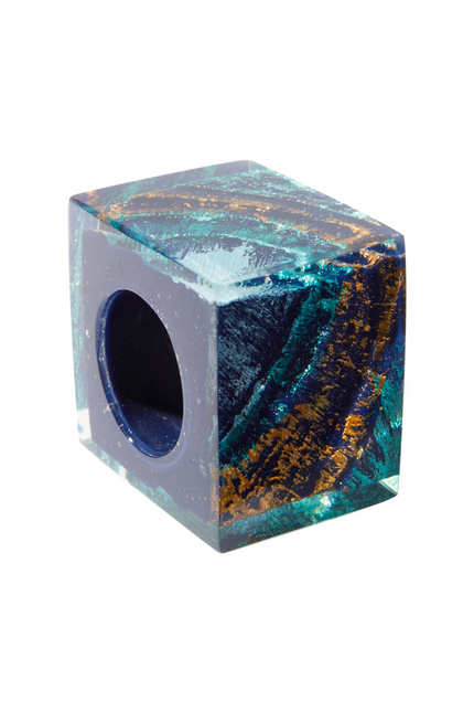 Bliss by Zsiska - GLITZ - Musee - Blue, Gold & Turquoise Bead MUSEE54