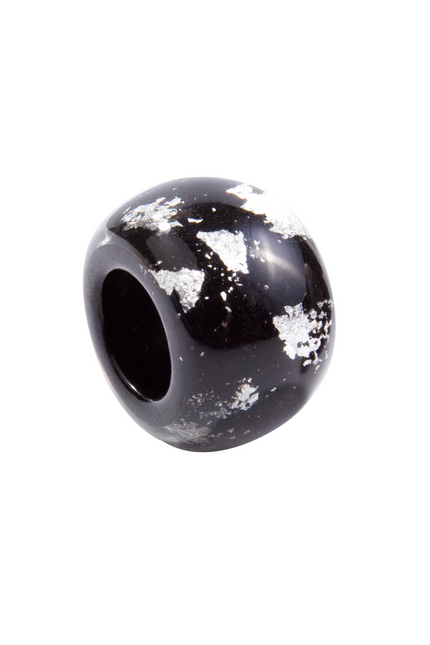 Zsiska-Bliss-Petite-Bead-GLAM-Black-Silver-Foil-SBBLK
