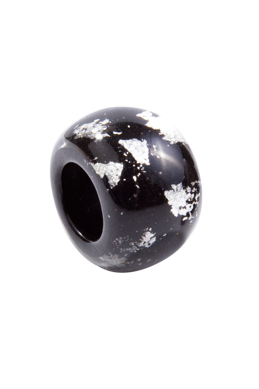 Zsiska-Bliss-Petite-Bead-GLAM-Black-Silver-Foil-SBBLK