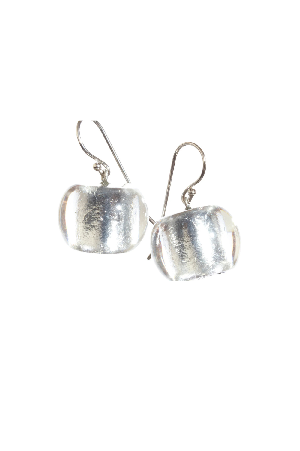 Bliss by Zsiska Short Hook Earrings - Glitz Series in Silver