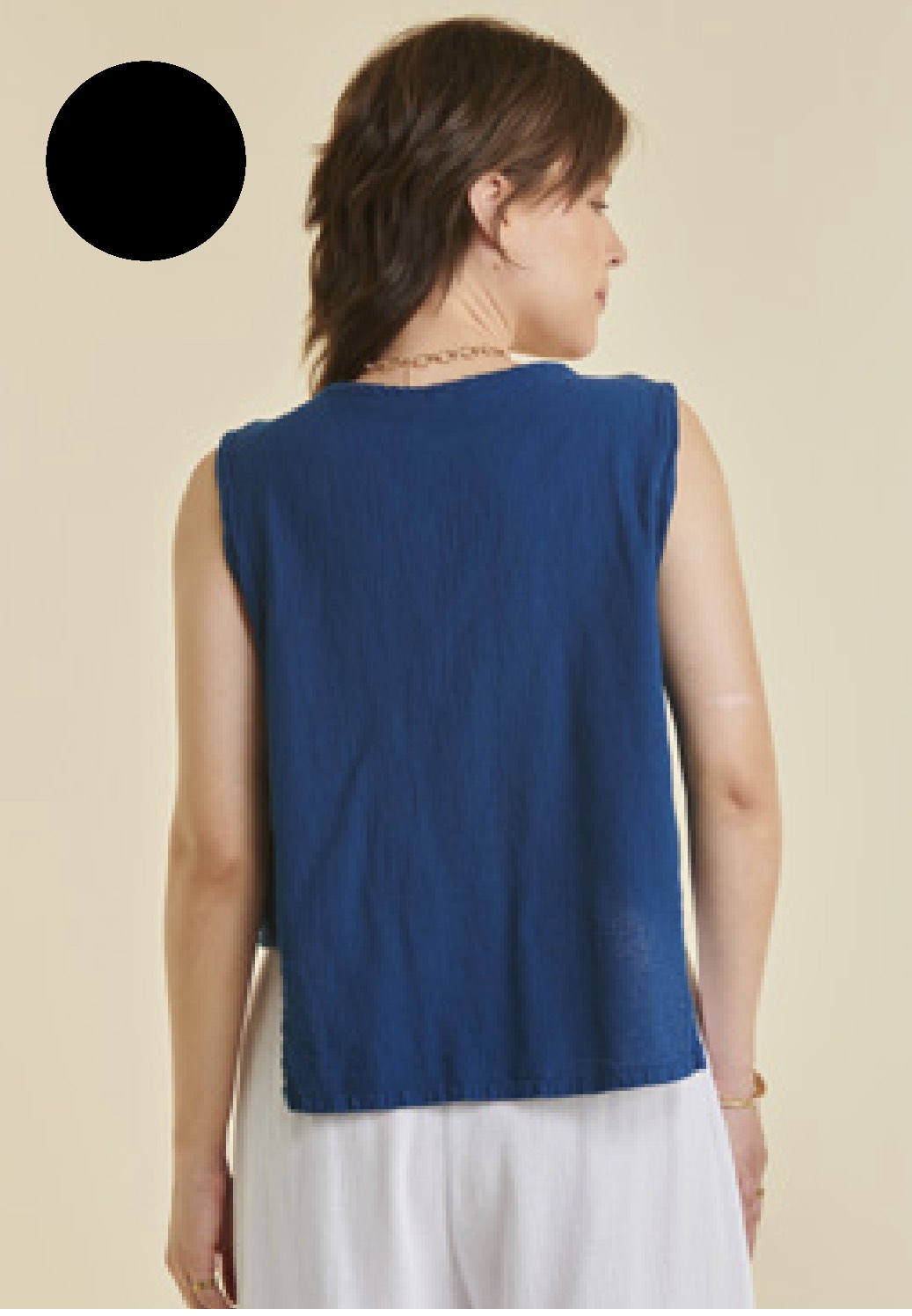 Abaca - Women's Alessa Top in Black - T666