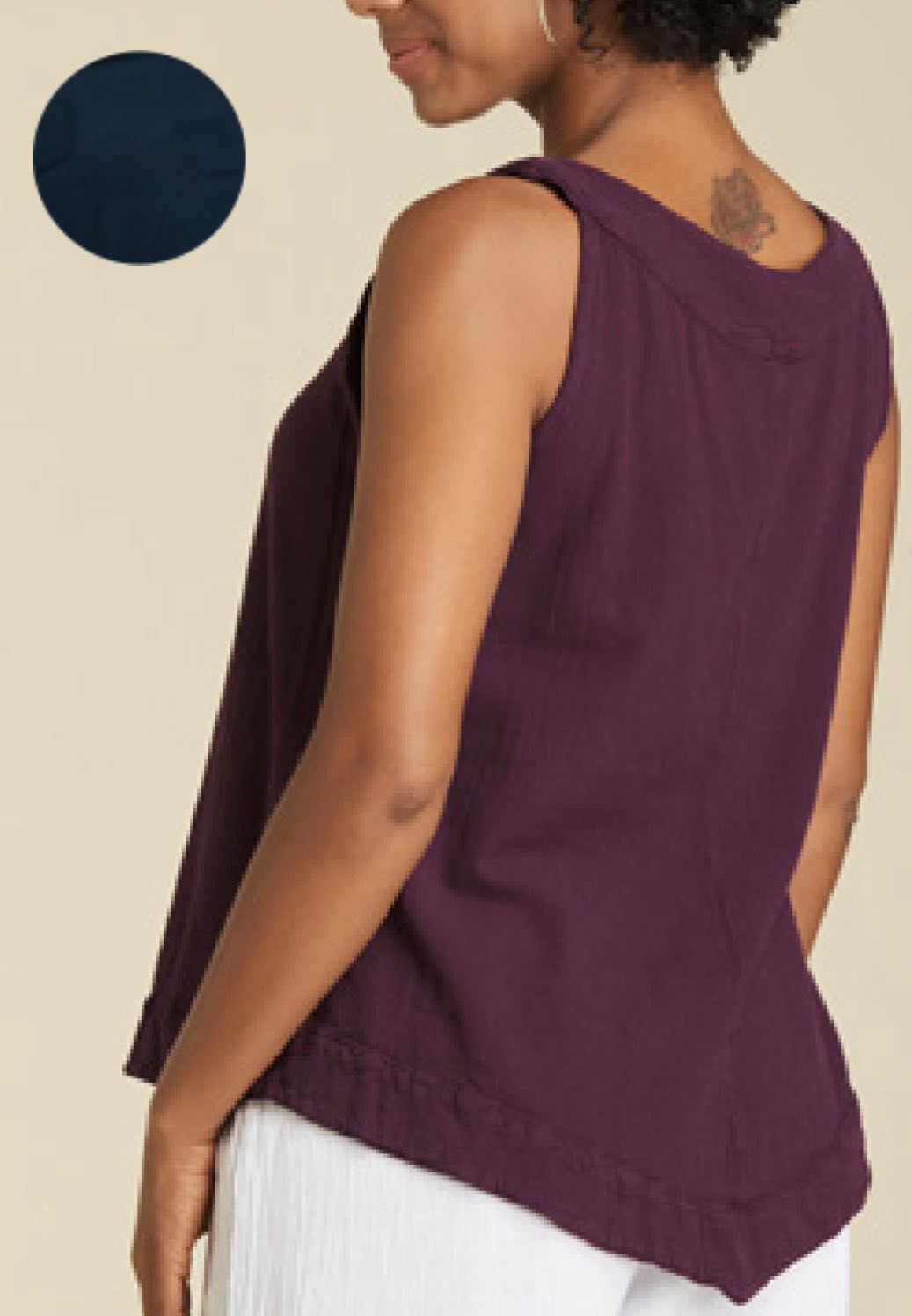 abaca-womens-julia-sleeveless-top-in-sapphire-t292