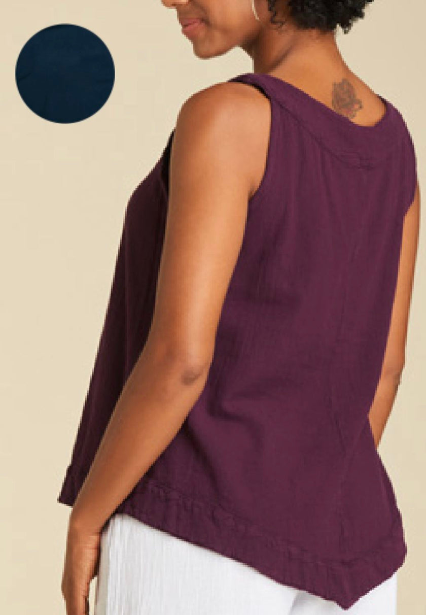 abaca-womens-julia-sleeveless-top-in-sapphire-t292
