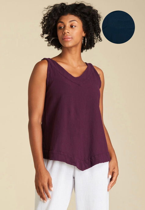 abaca-womens-julia-sleeveless-top-in-sapphire-t292