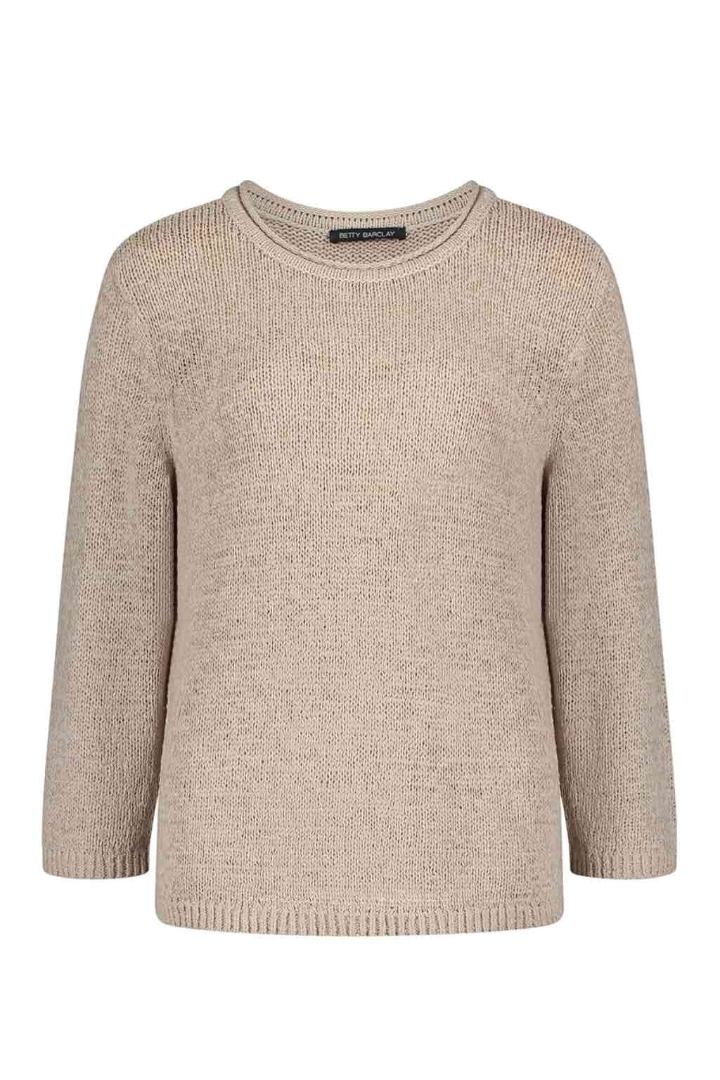 betty-barclay-womens-3-4-sleeve-round-neck-sweater-light-beige-5427-1869-9106