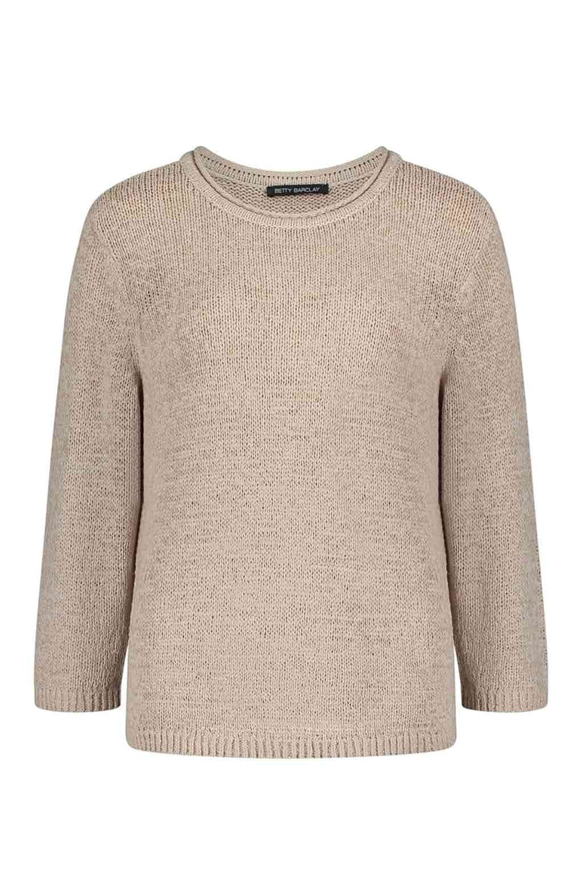 betty-barclay-womens-3-4-sleeve-round-neck-sweater-light-beige-5427-1869-9106