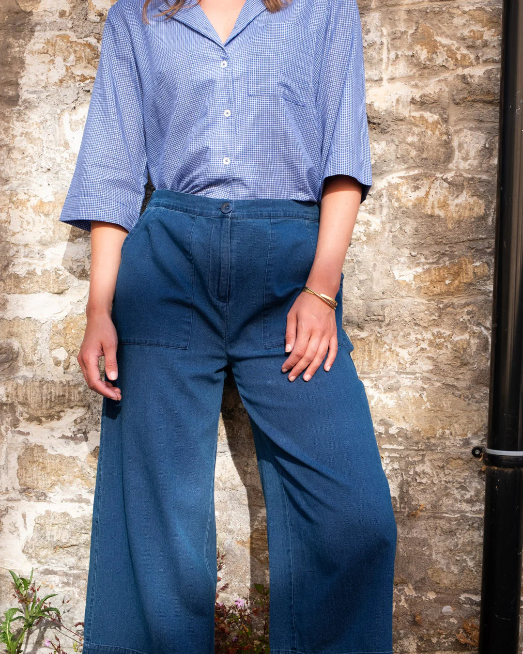 bibico-carrie-womens-s-culottes-in-textured-denim-ss25-kings-road-fashions