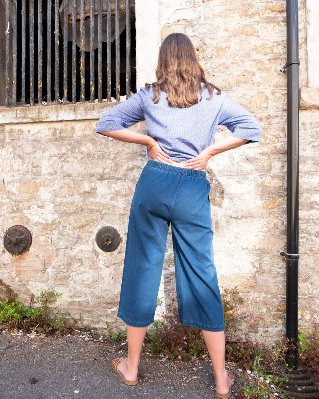 bibico-carrie-womens-s-culottes-in-textured-denim-ss25-kings-road-fashions
