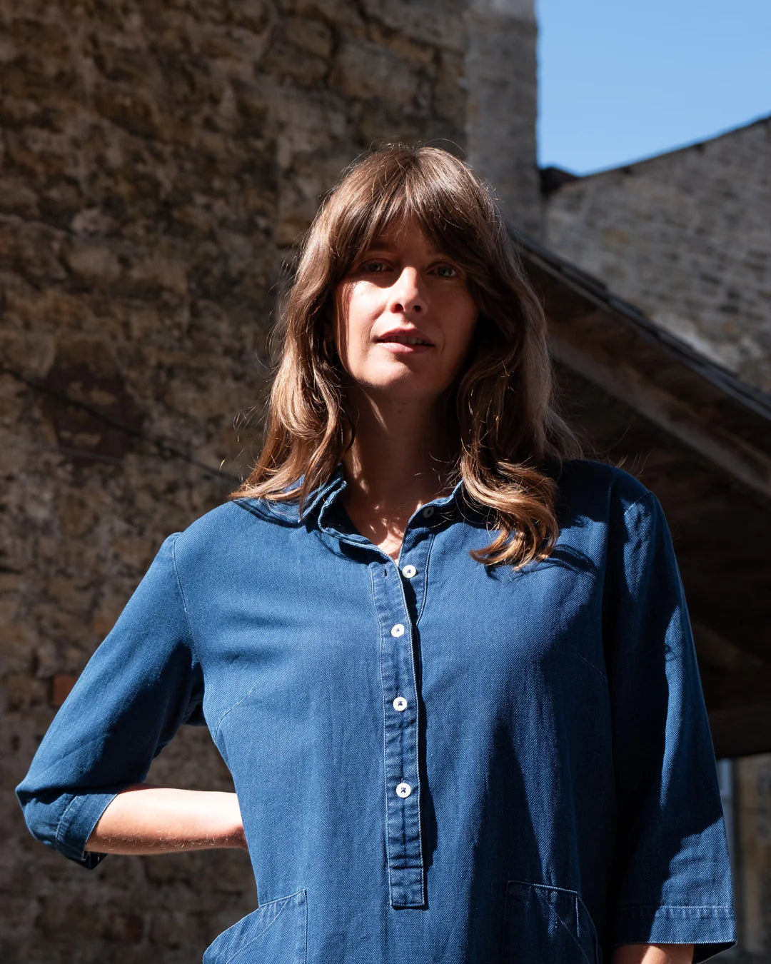 bibico-tara-denim-womens-shirt-dress-ss25-kings-road-fashions