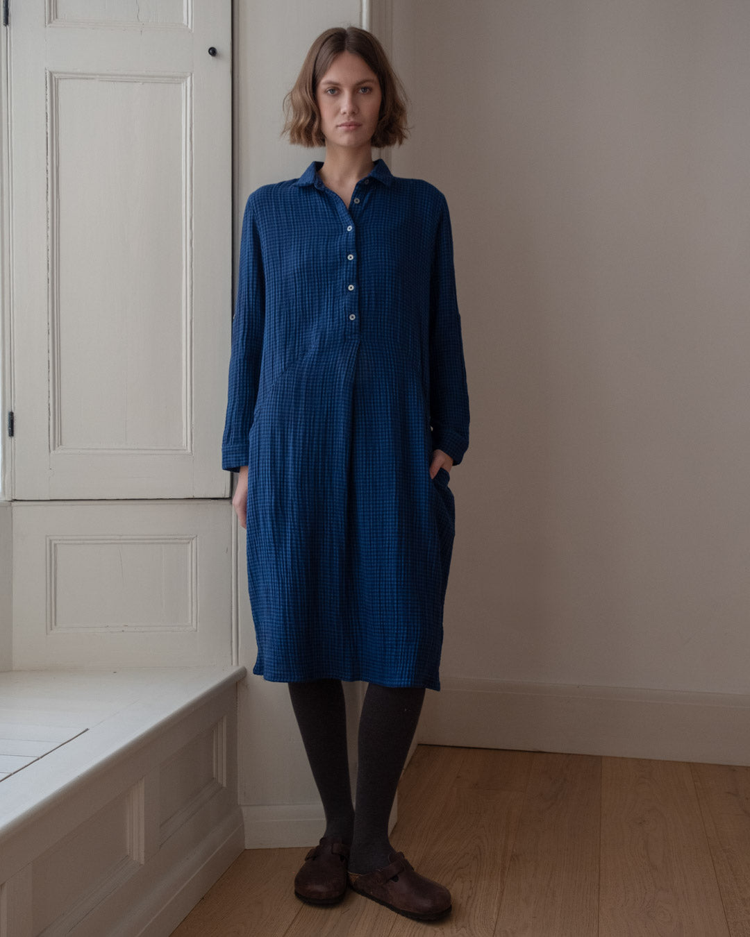 bibico-womens-alexa-check-petrol-dress-BW25WD001-kings-road-fashions