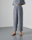 bibico-womens-clara-tapered-trousers-little-check-navy