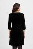 Fransa - Cassandra Black Velour Dress1