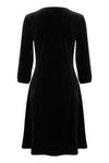 Fransa - Cassandra Black Velour Dress