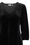 Fransa - Cassandra Black Velour Dress