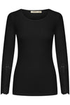 Fransa - Lace sleeve T-Shirt