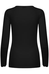 Fransa - Lace sleeve T-Shirt